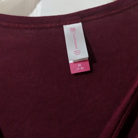 Burgundy long sleeve tee - Picture 2 of 3